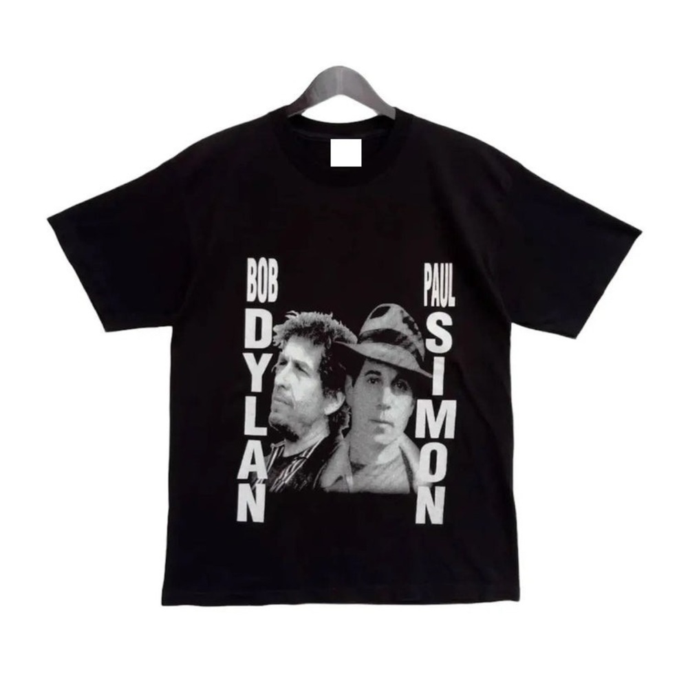 Bob Dylan Paul Simon Tour In Concert Retro Music Fan T-Shirt
